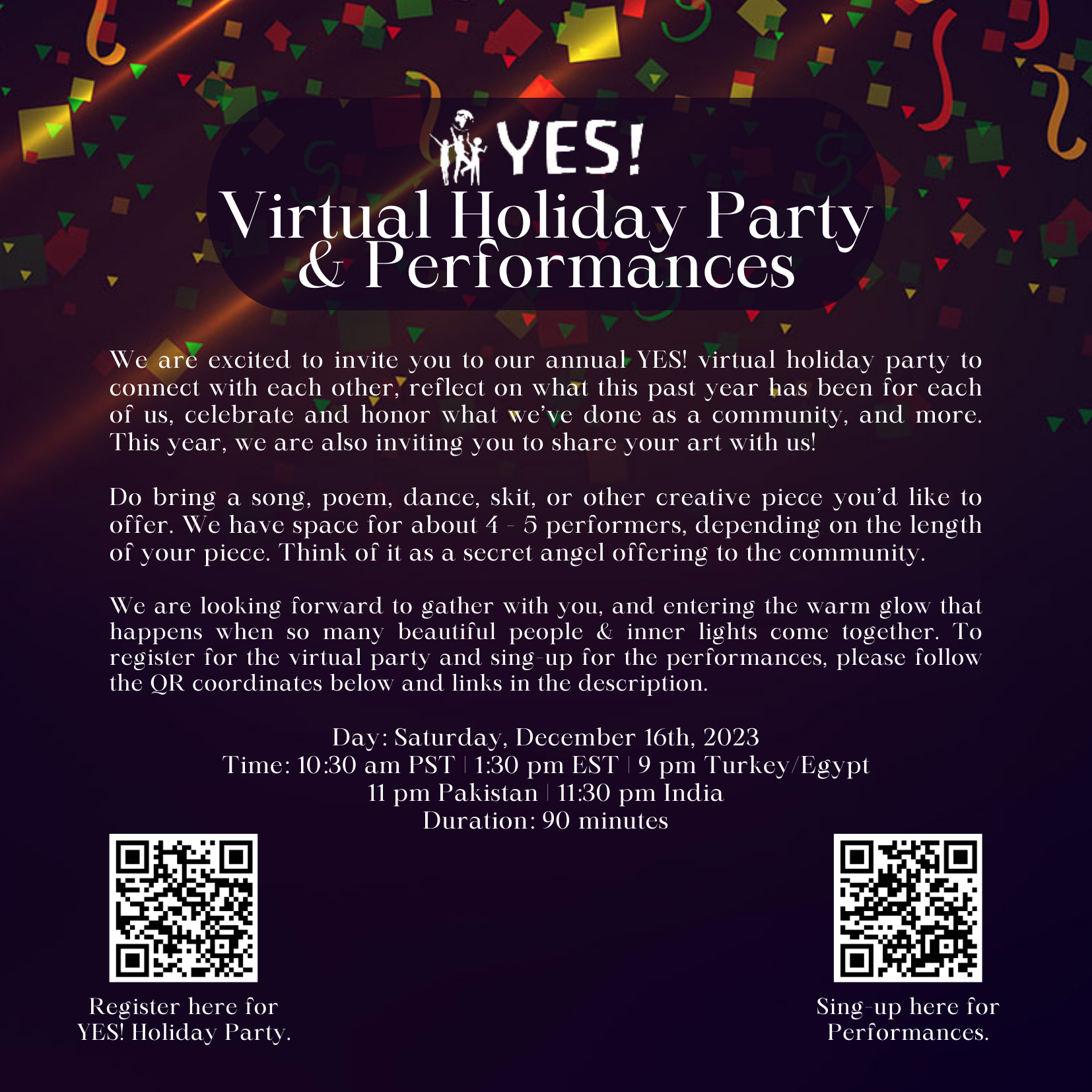 YES! Annual Holiday Party